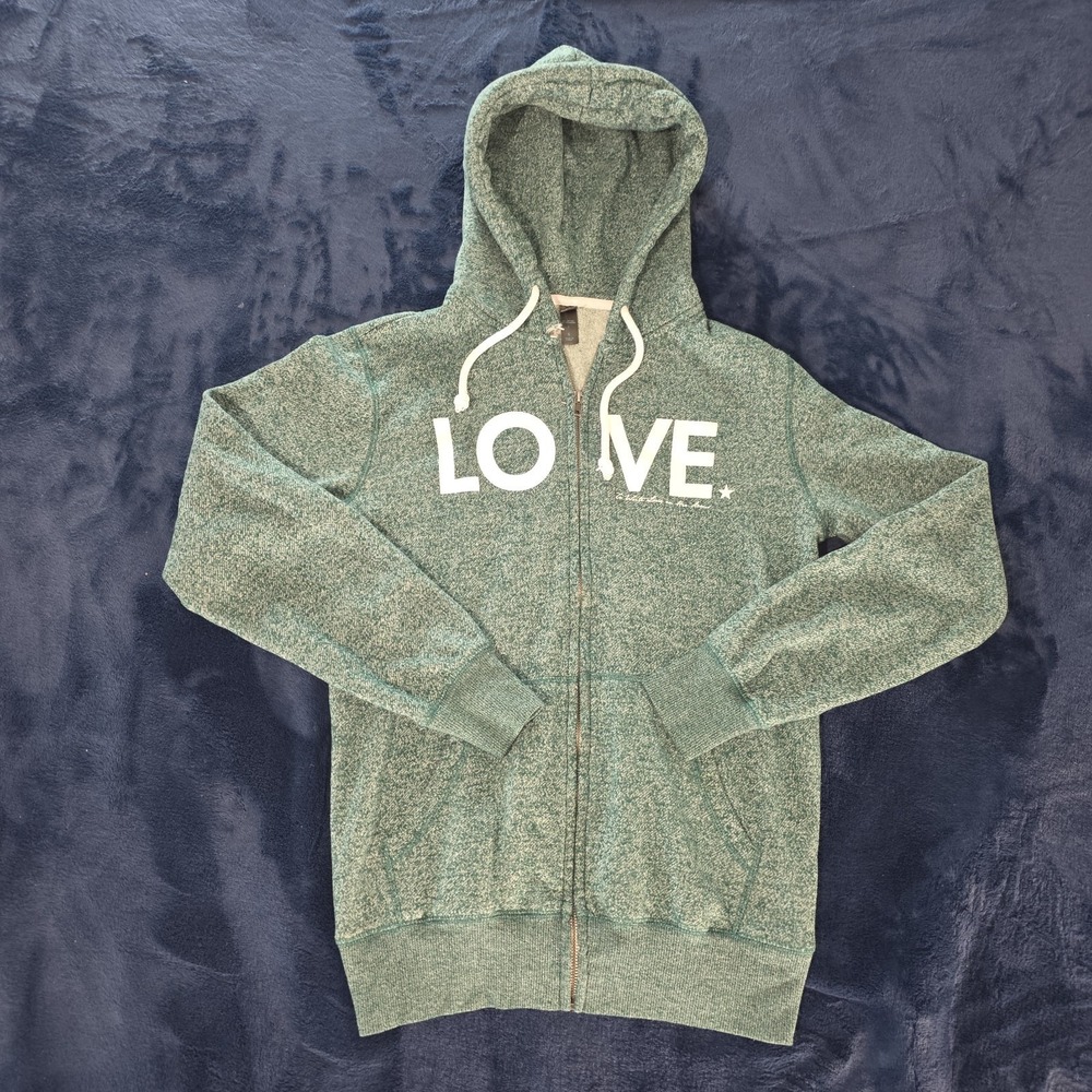 TWLOHA To Write Love On Her Arms Green Full Zip Hoodie Size Small
